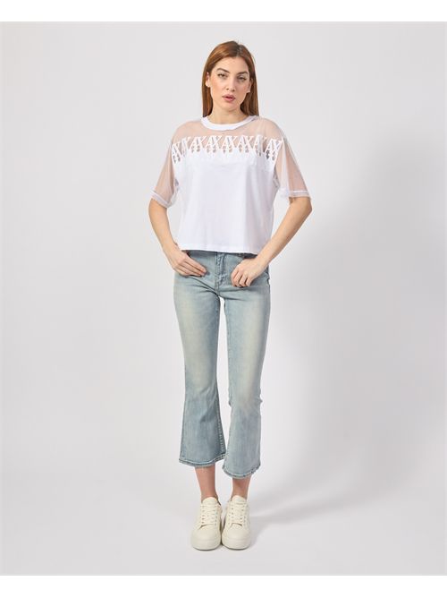 T-shirt Armani Exchange pour femme avec transparence ARMANI EXCHANGE | XW000516-AF10359U0002